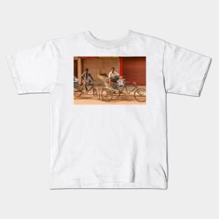 Pedicabs of Varanasi 01 Kids T-Shirt